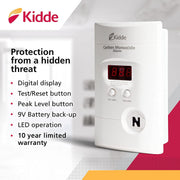 Kidde 2 Pack / White / Detector Carbon Monoxide Detectors