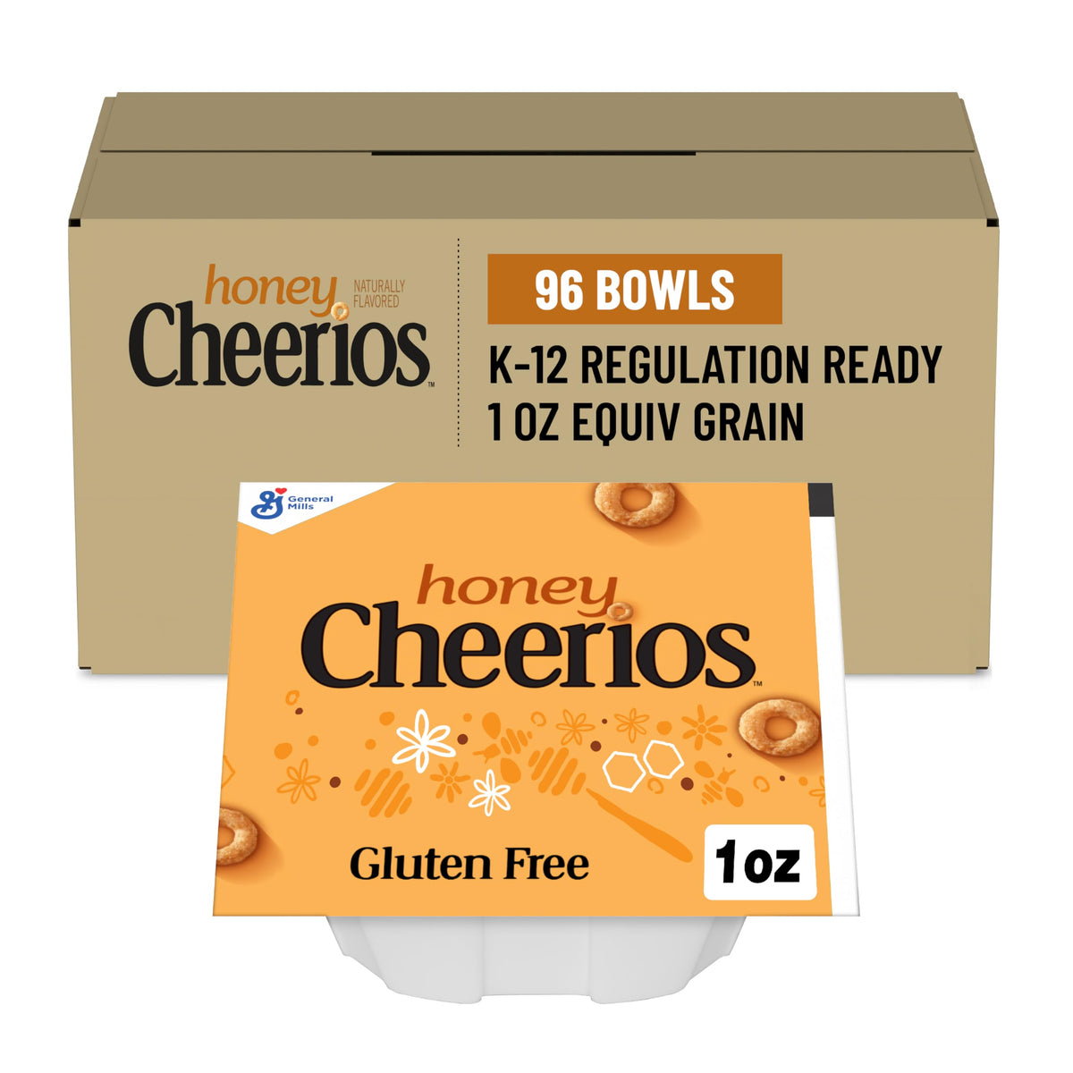 Cheerios Honey / 1 Ounce (Pack of 96) / 96 Breakfast Foods