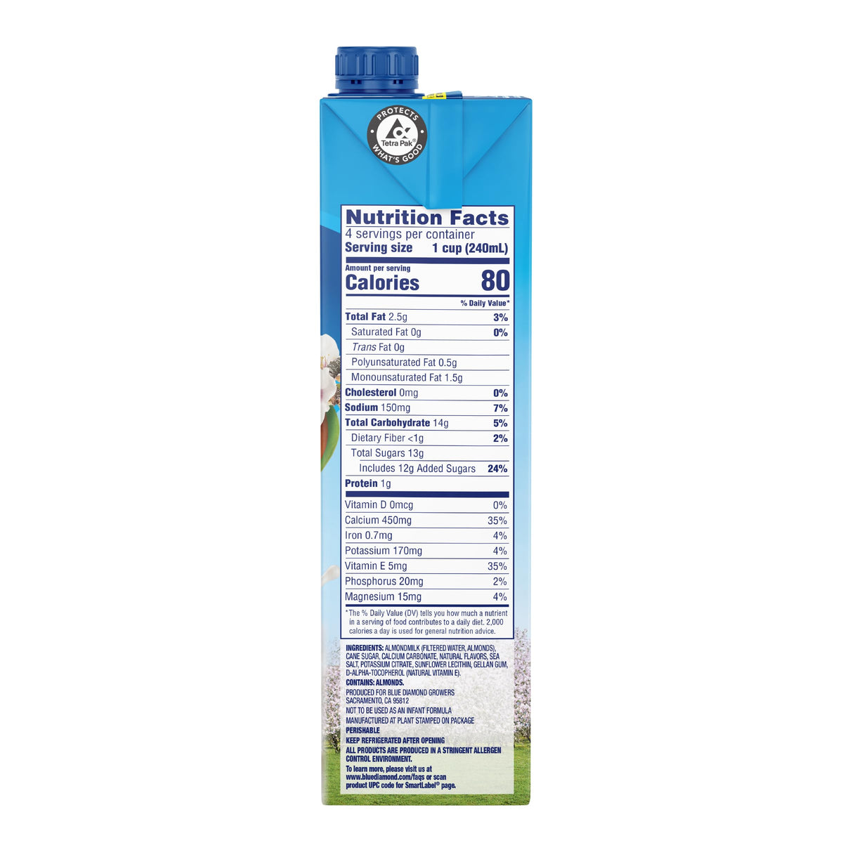 Breeze Dairy Free Almondmilk by Blue Diamond Almonds – 32 Fl Oz (Pack of 12), Pack of 12, Model 19005