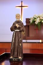 Hi-Line Gift Ltd. 24 in St. Padre Pio Figure Statue Religious Decor Indoor/Outdoor