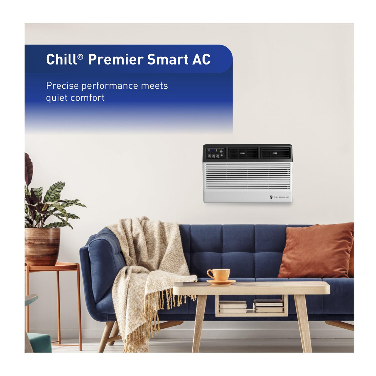 Chill Premier by Friedrich – 0.8333 tons, White, Model CCW10B10B-cr
