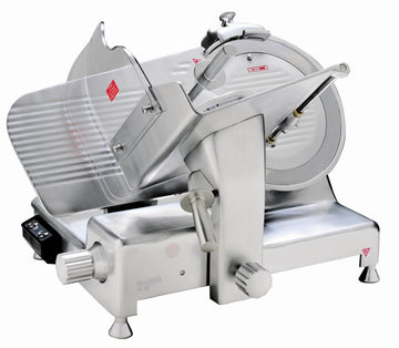 Commercial Meat Slicer by Eurodib – Anodized aluminum body, Stainless steel blade, Model HBS-350L