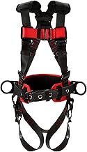 3M Protecta P200 Construction Style Positioning Harness, 1161310, Black, X-Large, 1 Ea/Case