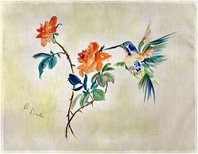 PM1295 14 x 18 in. Hummingbird & Rose Place Mat Set of 4