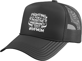 IVF in Vitro Fertilization Transfer Day Fertility Pregnancy Trucker Hat with Adjustable Mesh Back