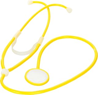 Medline Premium Disposable Stethoscope with Plastic Binaural & Chest Piece, Yellow, Trusted Brand, Reliable Performance