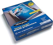 Wilson Jones Top-Loading Sheet Protectors, Heavyweight, Diamond Clear, Box Of 100