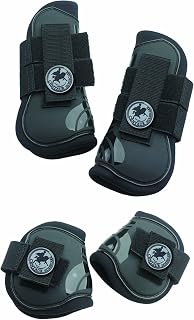 CENTAUR PRO Boot Set/4 Black Pony