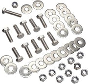 Global Industrial Replacement Hardware for Base for 72" & 96" Steel Bench with Back Rest