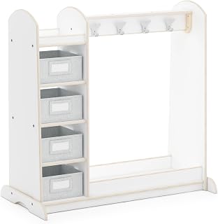 Guidecraft EdQ Dress Up with Bins - White