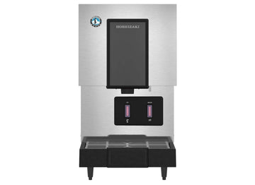 Cubelet Ice and Water Dispenser, Air-Cooled, Hands Free Dispenser, Built in Storage Bin by HOSHIZAKI – 257.0 pounds, Stainless Steel, Model DCM-271BAH-OS