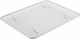 Winco Pan Grate, 8-Inch by 10-Inch,Chrome, Half Size | Baking support, Foodservice, Great for Steam Tables, Buffets and Food Preparation