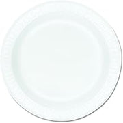 DART 9PWCR Concorde Foam Plate, 9" Diameter, White, 125 Per Pack (Case of 4 Packs)