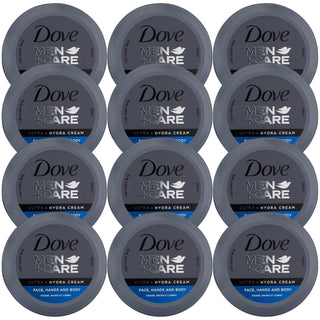 Men+Care 3-in-1 Ultra Hydra Cream for Dry Skin by Dove – 2.53 Fl Oz (Pack of 12), Pack of 12