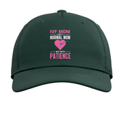 Retrieval Day Transfer Day Vitro Fertilisation IVF Mom Adjustable Printed Baseball Hat by IVF Transfer Infertility Designs – Cotton, Dark Green