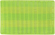 HUBERT Green Wicker Display Mat Rectangular Sushi Mat - 24" L x 12" W x 1/4" H