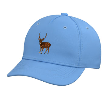 Chital Axis Deer Adjustable Printed Baseball Hat by Chital Axis Deer Lovers Shop – Cotton, Light Blue