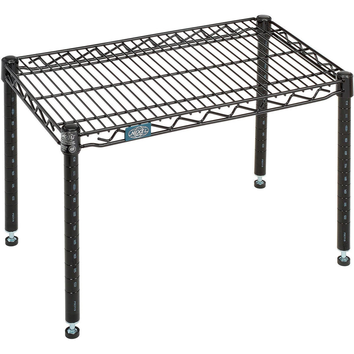 Black Epoxy Wire Dunnage Rack by Nexel – Wire, Black, Model P1424B