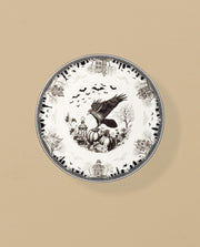 Haunted Village Cake Plate by Lenox – 1 Count, Porcelain, Multicolor, Model 899320
