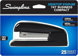 Swingline 747 Half-Strip Business Stapler, 7-1/2", Black