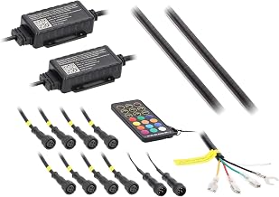 Heise by Metra Chasing Dash Trim Accent Light Kit, LED, 2 Door, 11.1x11x1.7 Inches, Interior Use