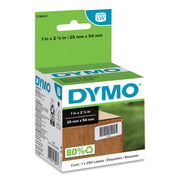 Sanford Multipurpose Label - 1" Width x 2.12" Length - 250/Roll - 2 Roll - White by DYMO – 1*2.12 inches, Paper, White, Model 1738541