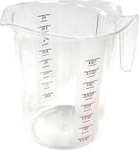 Winco Clear 4 qt Plastic Measuring Cup