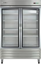 Commercial Reach-In Refrigerator for Freestanding Use by MAXX Cold – 49.0 cubic_feet, Metallic, Model MXCR-49GDHC