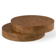 Ely - Modern Faux Burl Coffee Table by Limari Home – Wood, Beige, Model LIM-83159