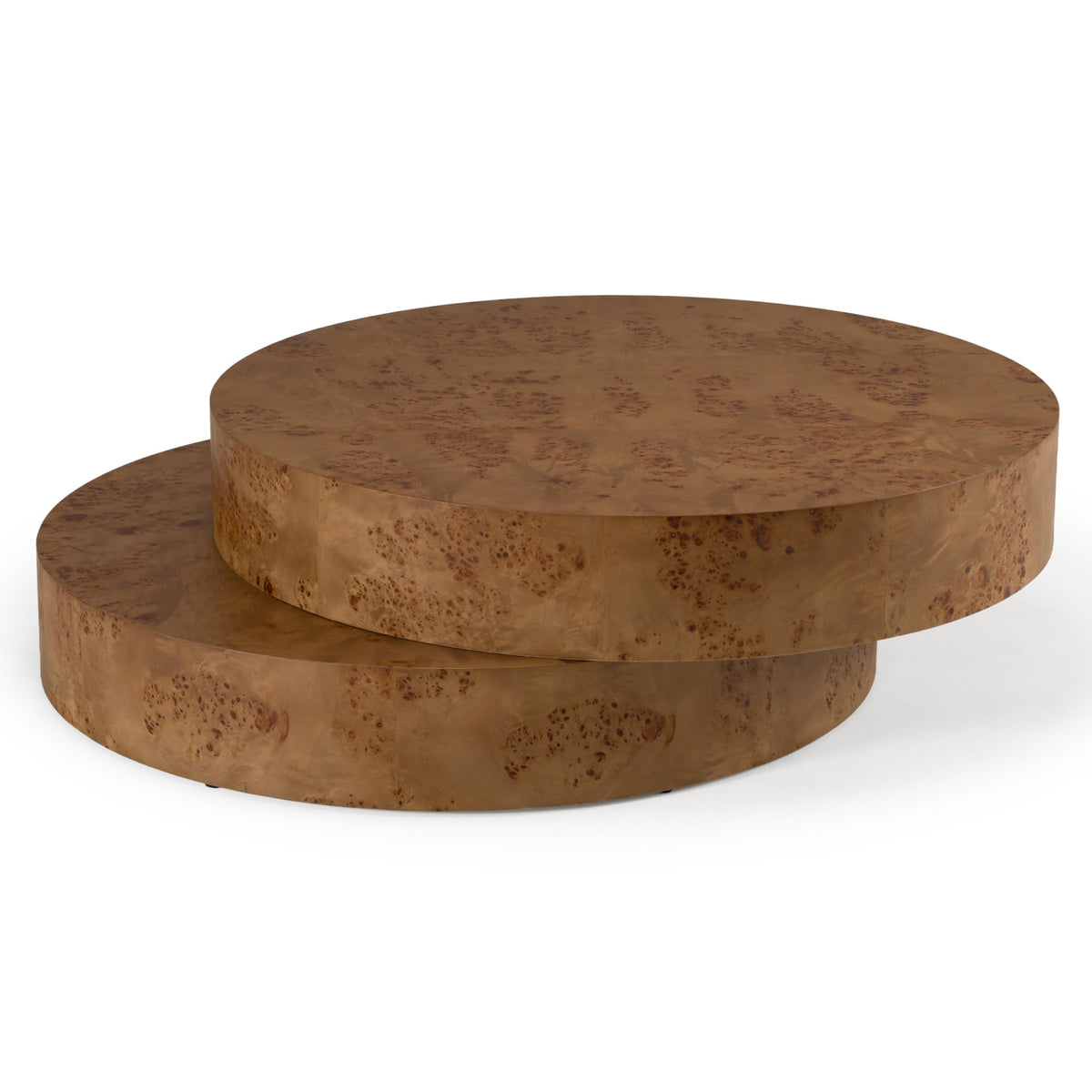 Ely - Modern Faux Burl Coffee Table by Limari Home – Wood, Beige, Model LIM-83159