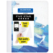 COLLEGE Ruled Composition Books + Study App by Five Star – Model WRCB