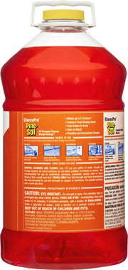 CloroxPro Pine-Sol All Purpose Cleaner – 144 Ounce (Pack of 1), Pine, Orange, Model 41772