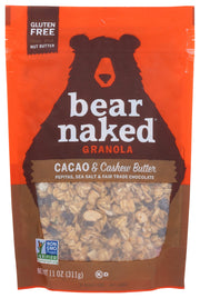 Cacao & Cashew Butter Granola - 11oz by Bear Naked – 11 Ounce (Pack of 6), Natural, Pack of 6