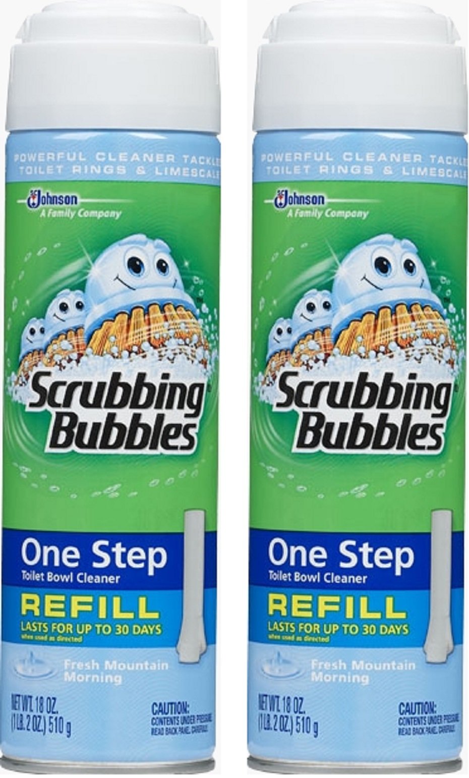 18 Oz. Automatic Toilet Bowl Cleaner Refill by Scrubbing Bubbles – Pack of 2, Model 70762