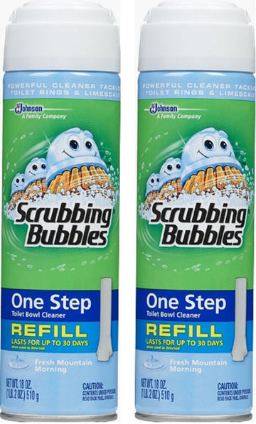 18 Oz. Automatic Toilet Bowl Cleaner Refill by Scrubbing Bubbles – Pack of 2, Model 70762