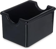 Carlisle FoodService Products Sugar Caddy for Kitchens, Plastic, 20 Packets, Black, Small