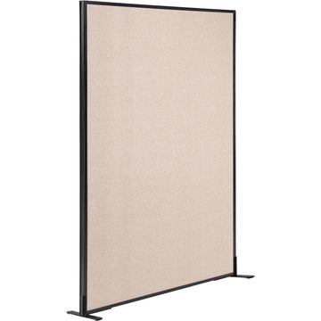 Freestanding Office Partition Panel by Global Industrial – Steel & Fabric, Tan, Model 238638FTN