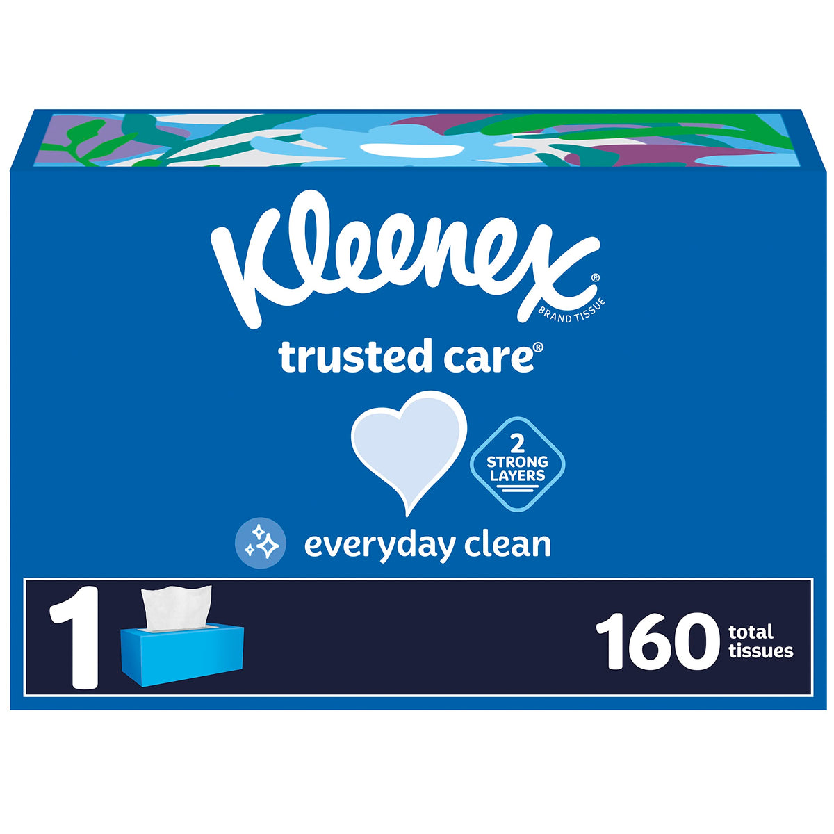 Kleenex White / 160 Count (Pack of 1) / 1 Box Tissues
