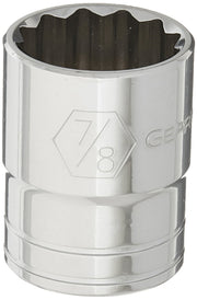 1/2" Drive Standard SAE Socket 7/8" by GEARWRENCH – 7/8 in, Alloy Steel, Black, Model 80767