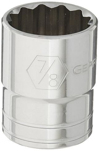 1/2" Drive Standard SAE Socket 7/8" by GEARWRENCH – 7/8 in, Alloy Steel, Black, Model 80767