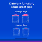 Ziploc 30 Count (Pack of 4) / Blue / 120 Count Food Storage Bags