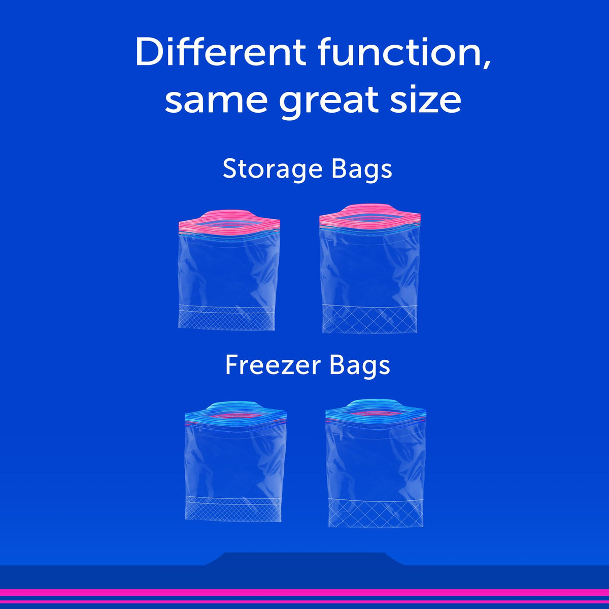 Ziploc 30 Count (Pack of 4) / Blue / 120 Count Food Storage Bags