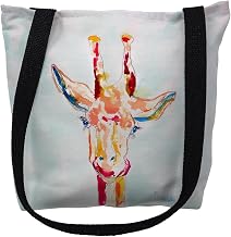 Betsy Drake Giraffe Medium Tote Bag 16x16