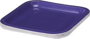 Creative Converting Touch of Color 18 Count Square Paper Lunch Plates, Purple (453268)