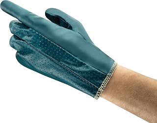 Ansell Hynit 32-125 Nitrile Glove, Slip-on Cuff, Medium, Size 8 (Pack of 12)