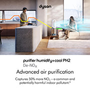 Purifier Humidify+Cool PH2 De-NOx​ by Dyson – large, Plastic, White/Gold, Model 544589-01