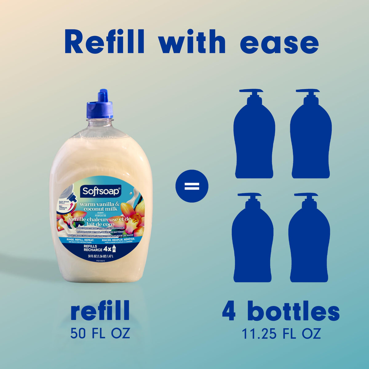 Liquid Hand Soap by Softsoap – 50 Fl Oz (Pack of 1), Clear, Model 61048077