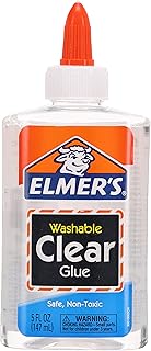Elmer's E305 Washable School Glue, 5 oz Bottle, 12 Pack, Clear