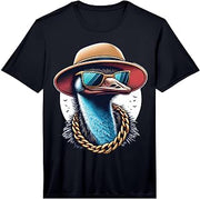 Mens Emu Costume Cool Emu Bird Performance T-Shirt
