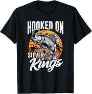 Tarpon Fisherman Hooked On Silver Kings Tarpon Fishing T-Shirt